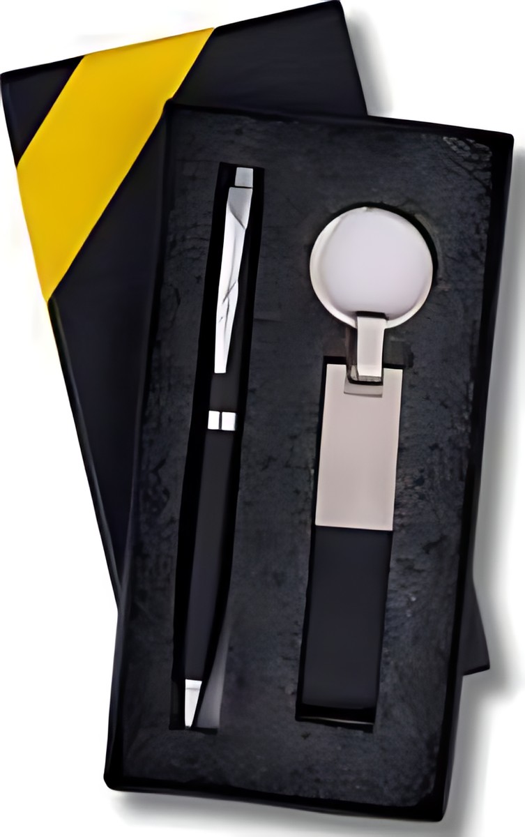 Pen & Keychain Gift Set – 202 Black – corporate gift