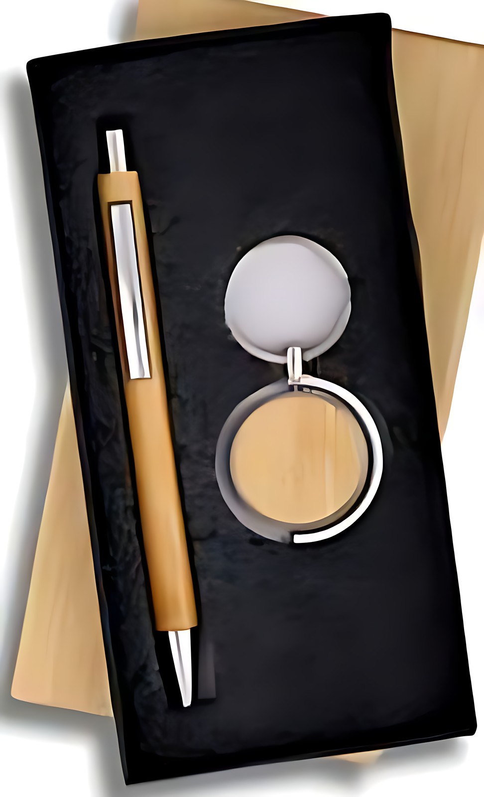 Pen & Keychain Gift Set – 212 Wood – corporate gift