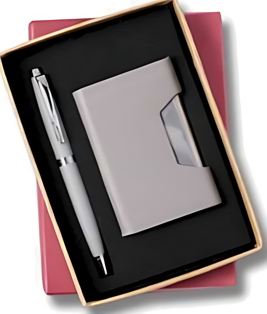 Pen & Cardcase Gift Set – 224 Grey – corporate gift