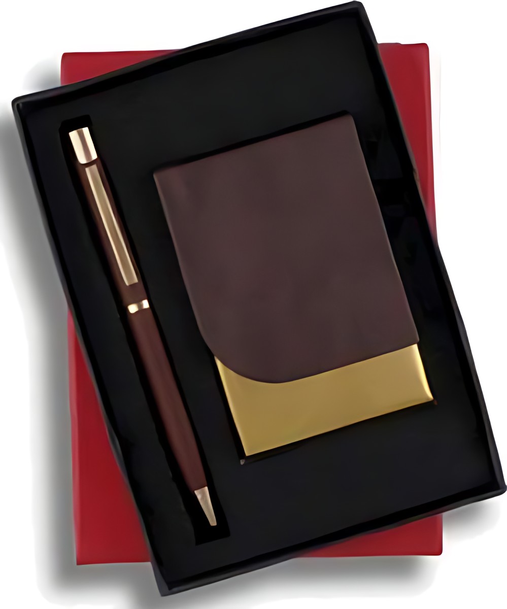 Pen & Cardcase Gift Set – 242 Brown – corporate gift