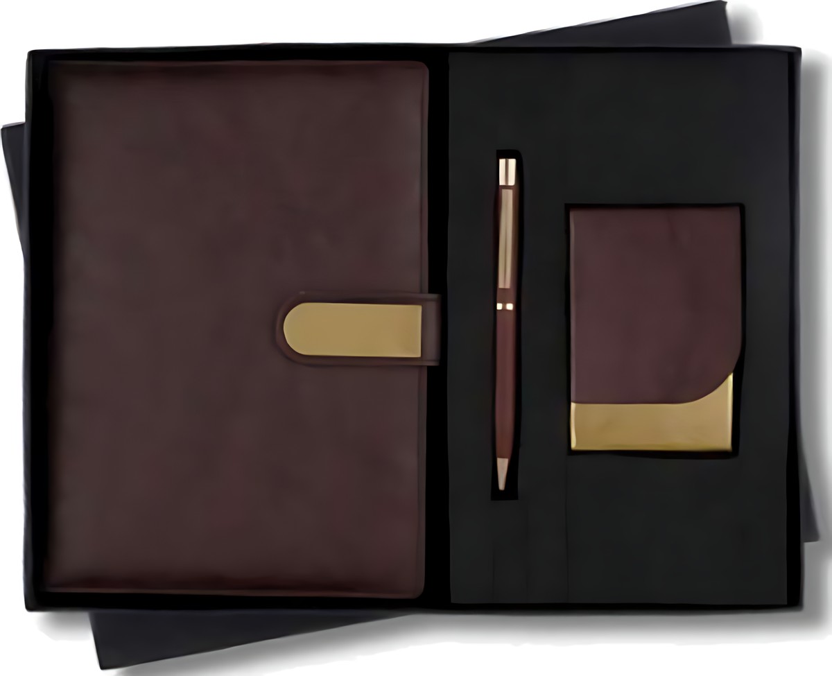 Pen, Cardcase & Diary Gift Set – 321 Brown – corporate gift