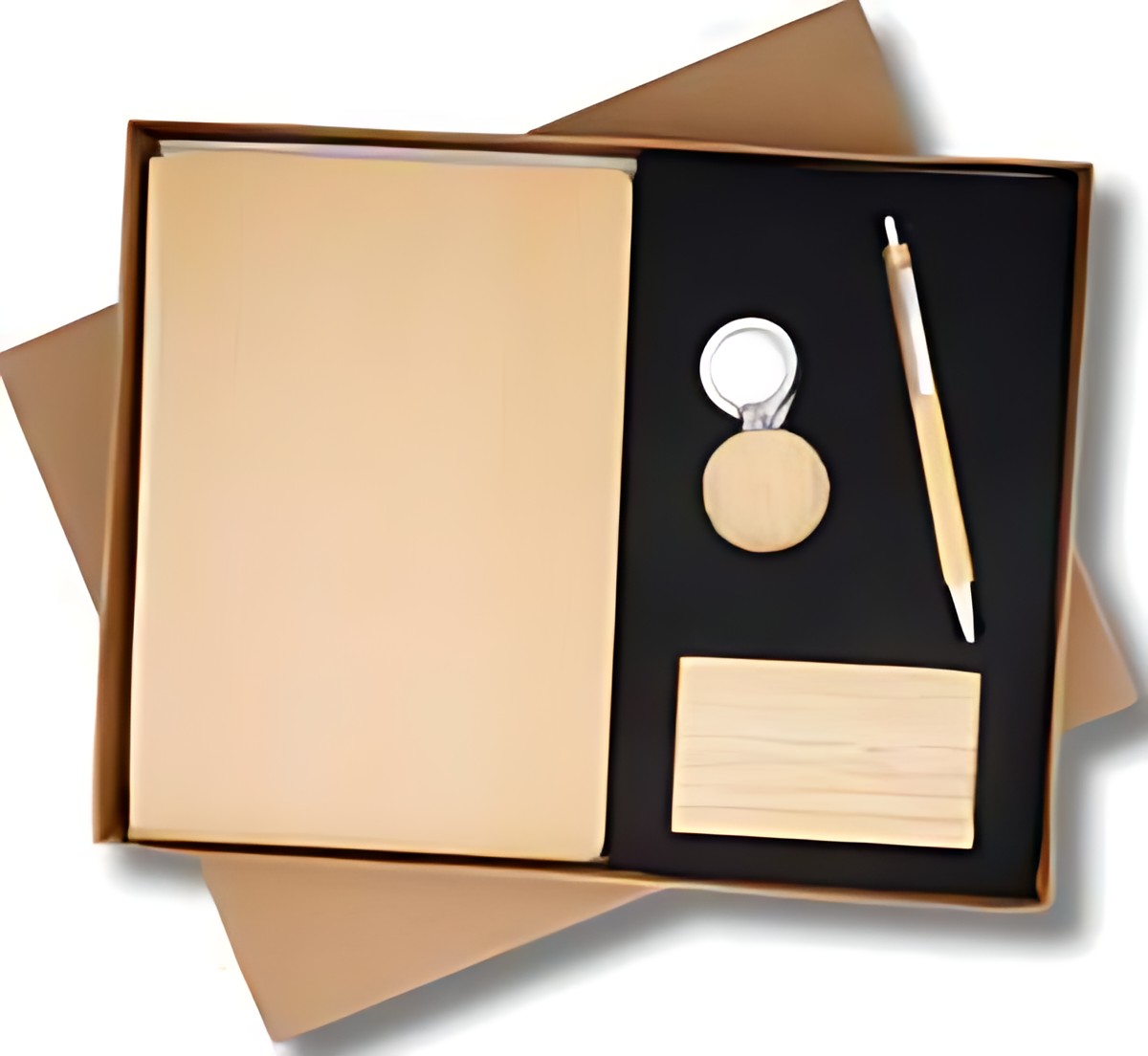 Pen, Keychain Diary & Cardcase Gift Set – 420 Wooden – corporate gift