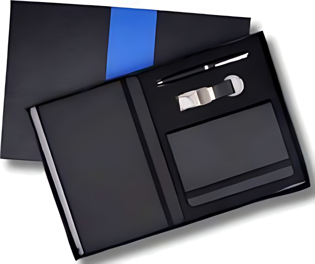 Pen, Keychain, Small Diary & Diary Gift Set – 421 Black
