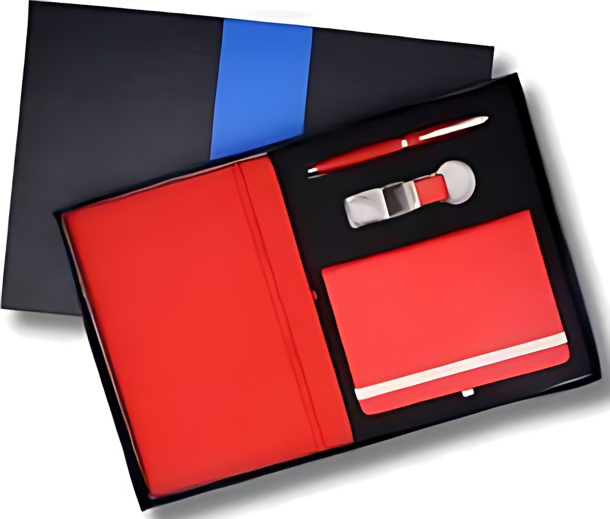 Pen, Keychain, Small Diary & Diary Gift Set – 421 Red