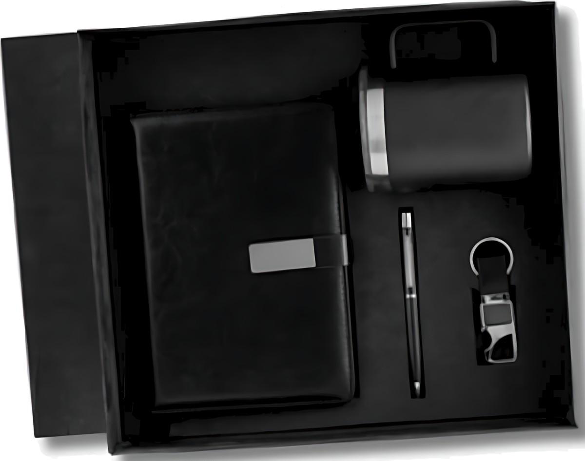 Pen, Keychain Mug & Diary Gift Set – 422 Black Pen, Keychain Mug & Diary Gift Set – 422 Black