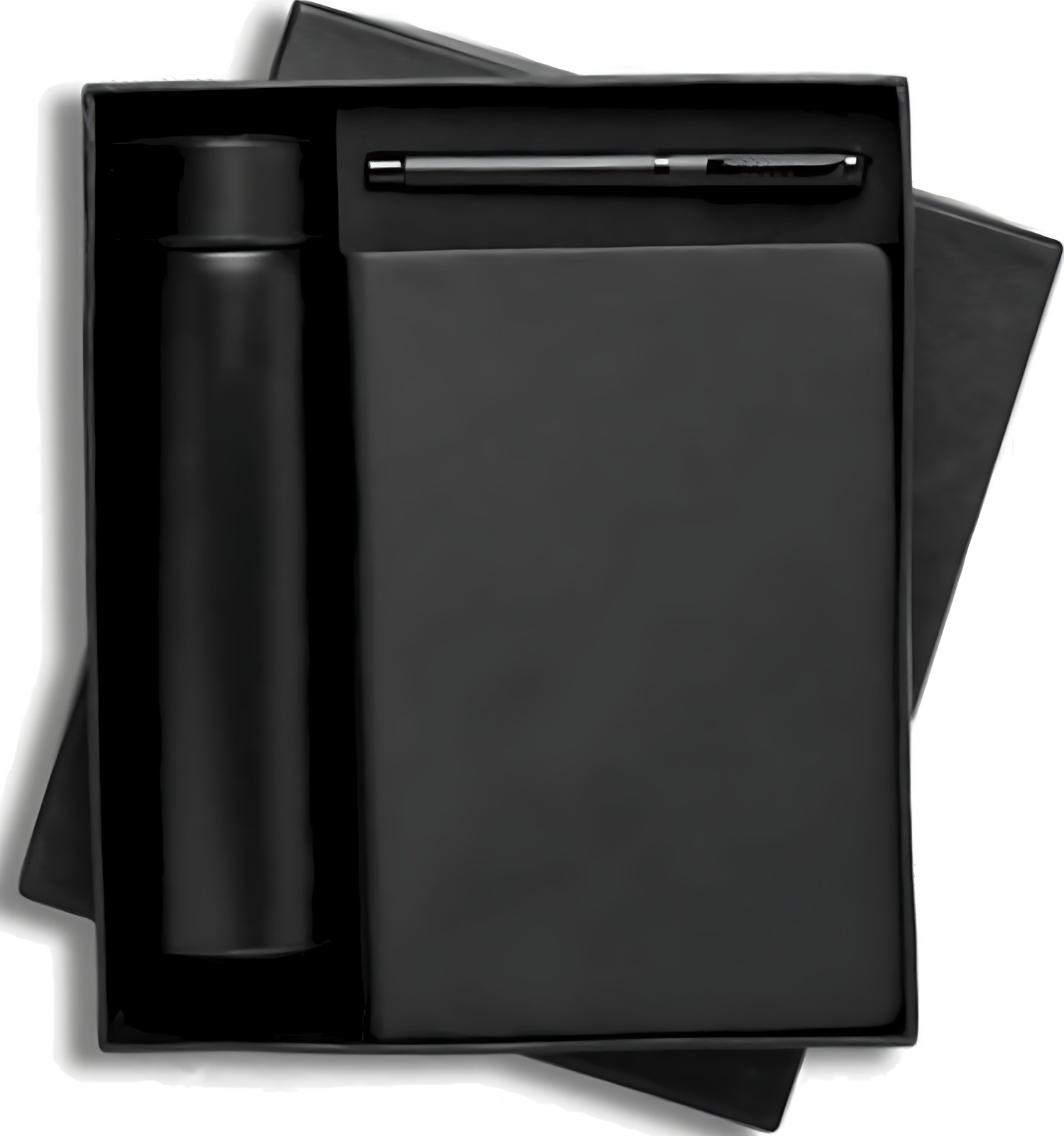 Pen, Diary & Bottle Gift Set – 302 Black – corporate gift