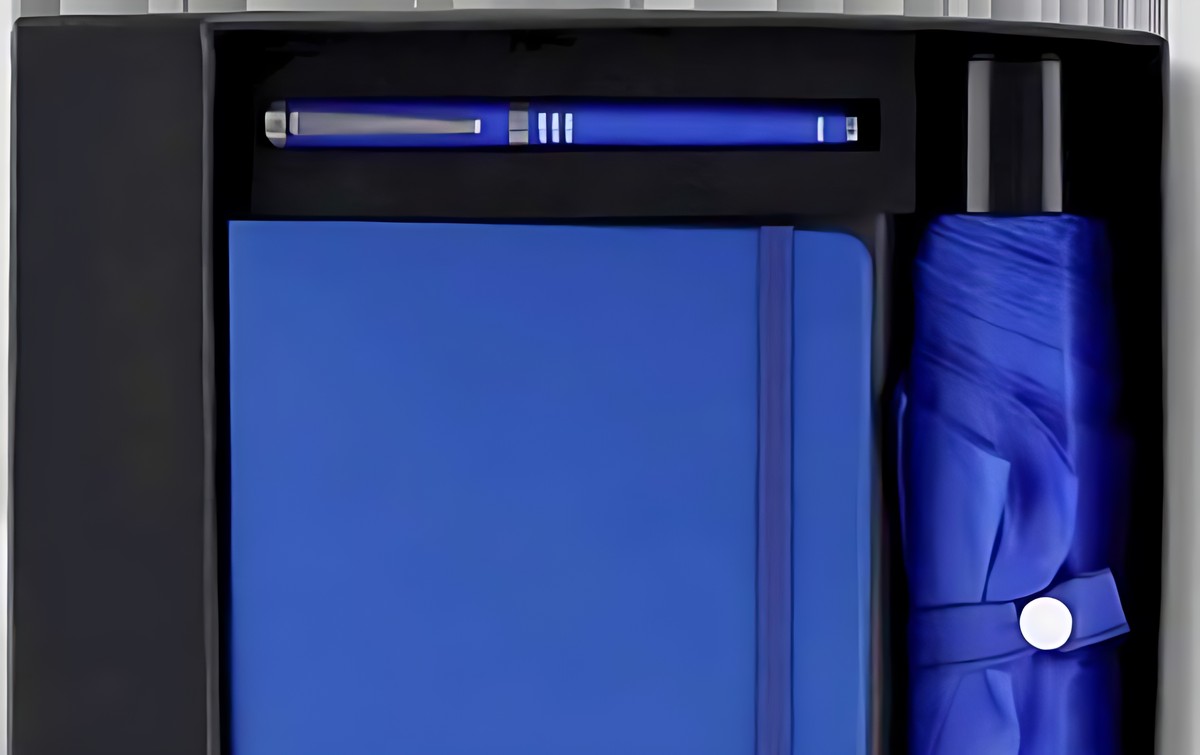 Pen, Umbrella & Diary Gift Set – 314 Blue – Option 2 – corporate gift