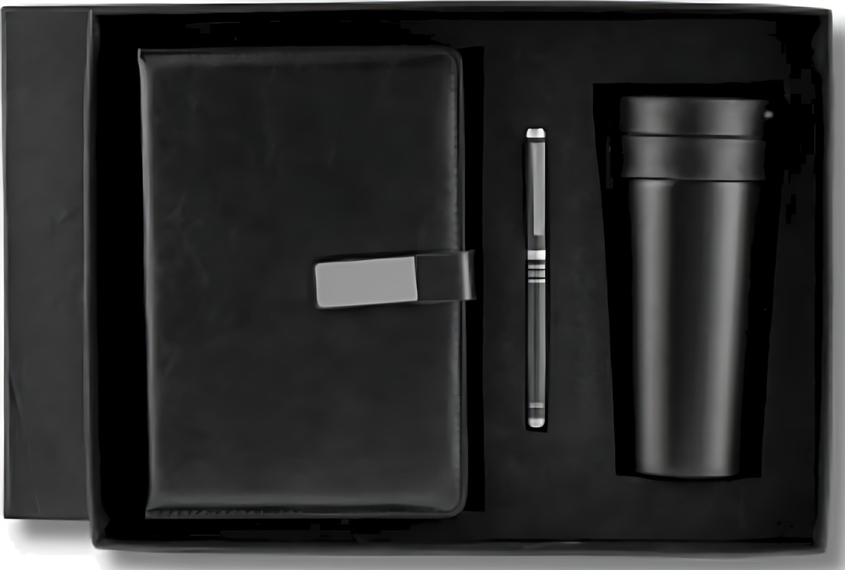 Pen, Cofee Mug & Diary Gift Set – 316 Black – corporate gift