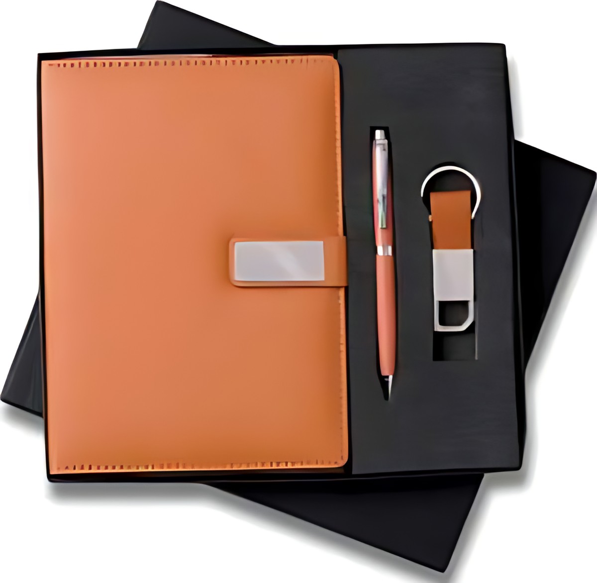 Pen, Keychain & Diary Gift Set – 317 Tan – corporate gift
