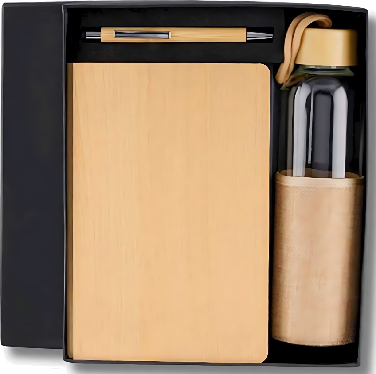 Pen, Bottle & Diary Gift Set – 325 Wood – corporate gift