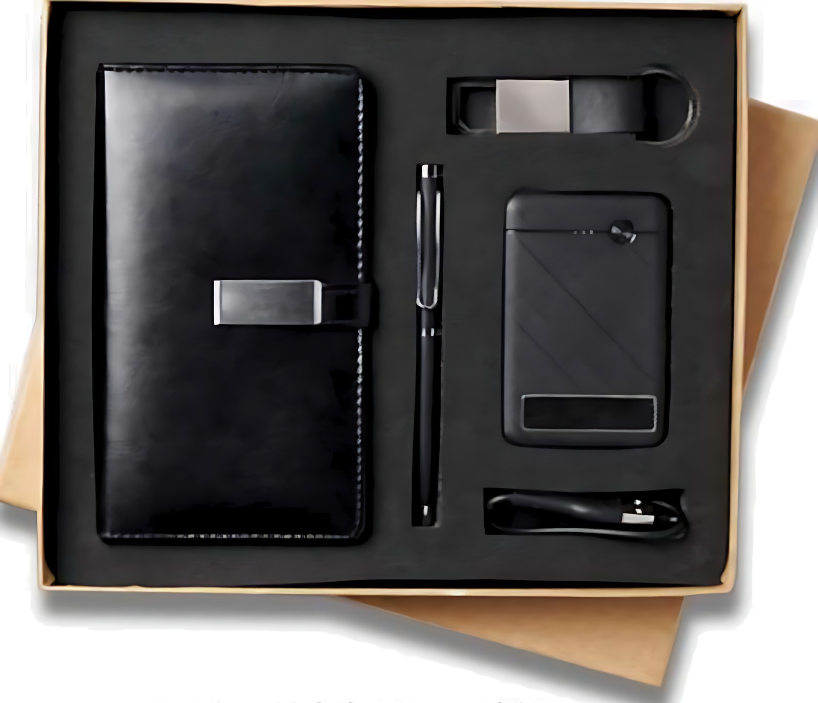 Pen, Keychain, Diary, Power Bank Sooomah & Cable Gift Set – 502 Black Pen, Keychain, Diary, Power Bank Sooomah & Cable Gift Set – 502 Black