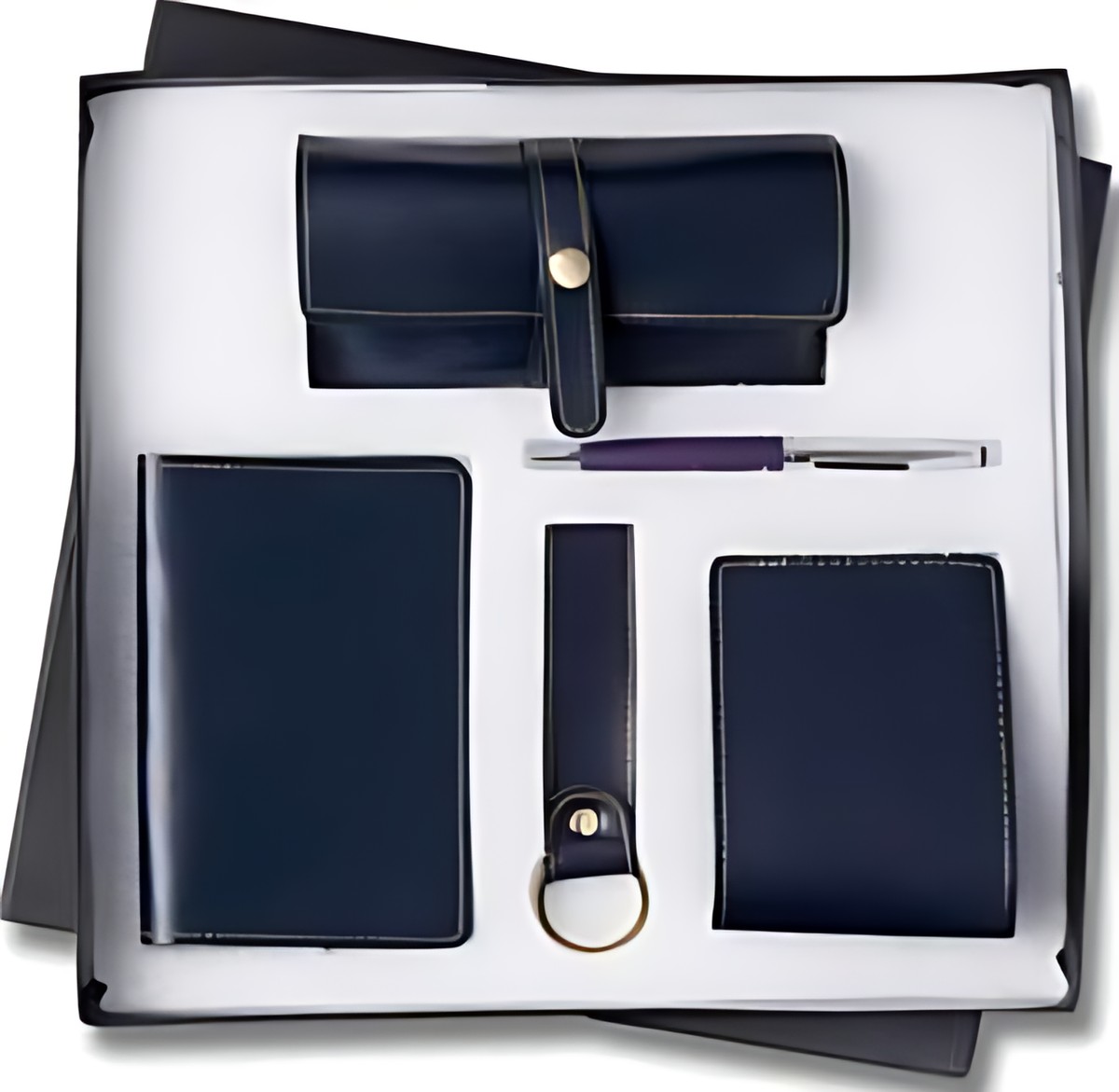 Pen, Keychain & Diary Cardcase, Diary Gift Set – 503 Blue Pen, Keychain & Diary Cardcase, Diary Gift Set – 503 Blue